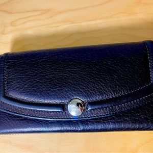 COACH pebble leather wallet